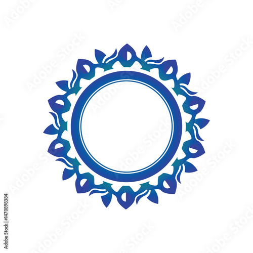 Decorative round frame element