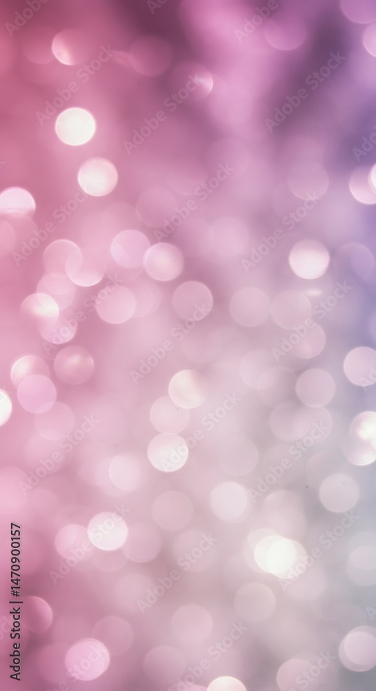 Fototapeta premium Pink shimmering light orbs dreamlike