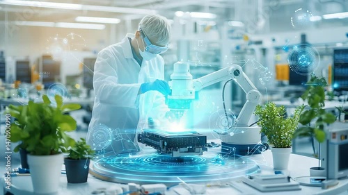 Wallpaper Mural Advanced manufacturing,  robotic precision,  scientific research Torontodigital.ca