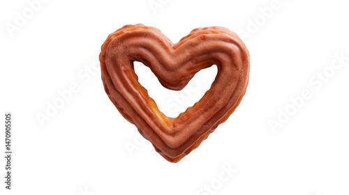 Delicious heart-shaped pastry glazed with chocolate icing perfect for Valentine's Day romantic dessert treat.