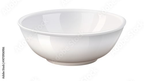 Elegant White Ceramic Bowl for Serving Food Dishes Salads Soups Cereals Breakfast