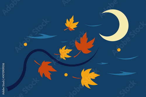 vector illustration of a moon