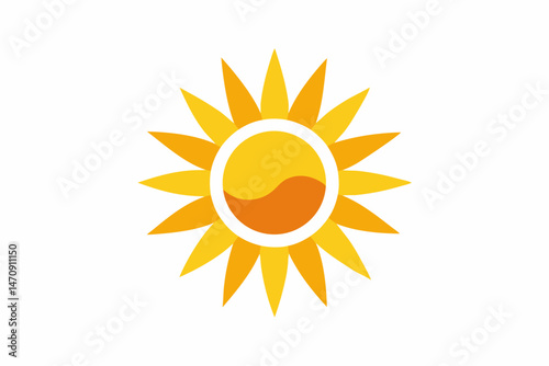 sun icon vector illustration
