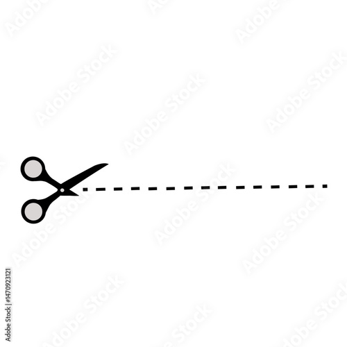 cutting lines vector illustration