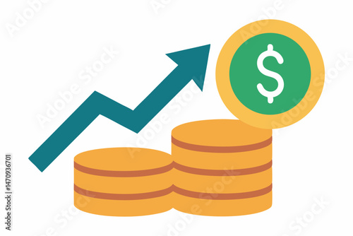graph with dollar sign