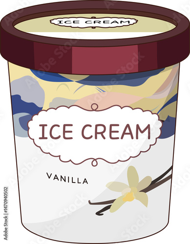 Pint size vanilla ice cream