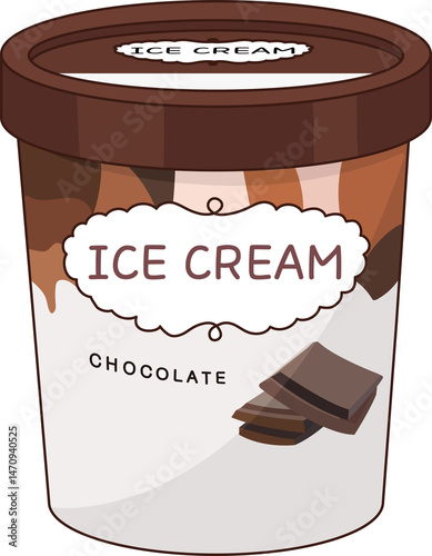 Pint size chocolate ice cream