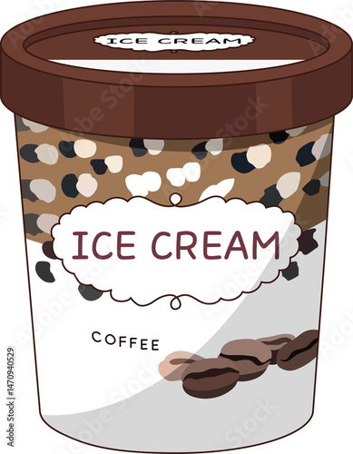 Pint size coffee ice cream