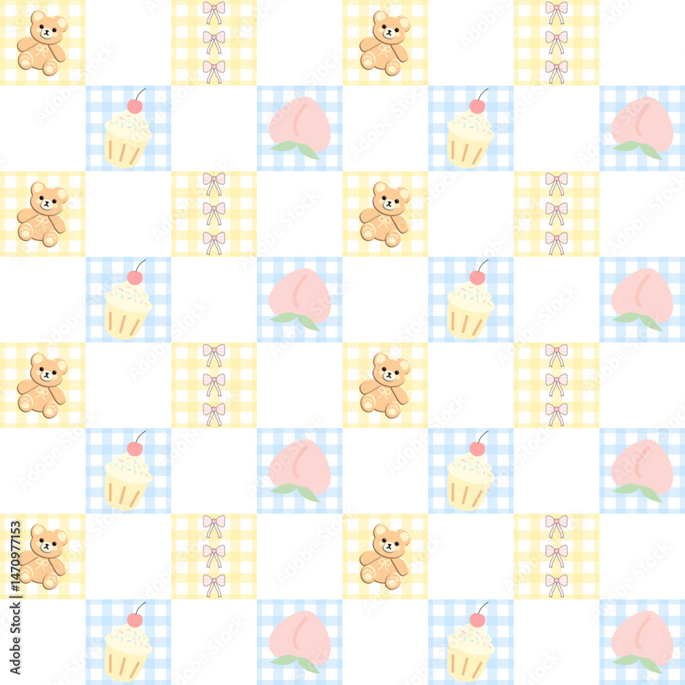 seamless background with teddy bears seamless background with teddy bears