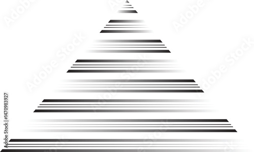 abstract black white gradient opposite line triangular pattern.