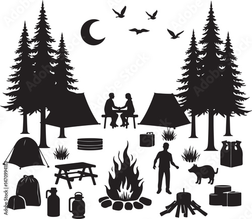 Camping SVG | Tent and Campfire Silhouette | Outdoor Adventure Cut File for Cricut

Camp Life SVG | Explore the Outdoors Design | Hiking & Nature SVG for DIY Crafts

Let’s Go Camping SVG | Campfire Qu