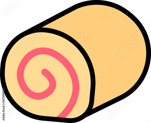 Vector Illustration of a Swiss Roll
