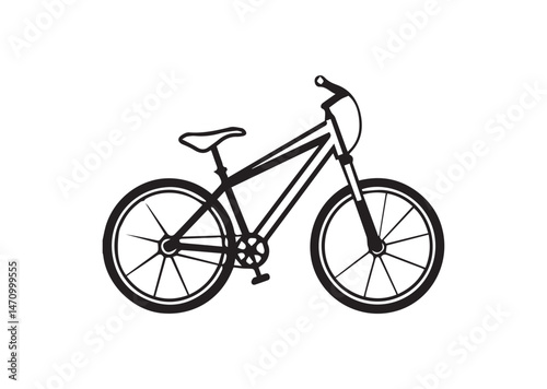 Mountain Bike Silhouette Vector
