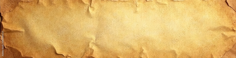 Fototapeta premium Faded brown paper with creases and sepia tones, background, grungy