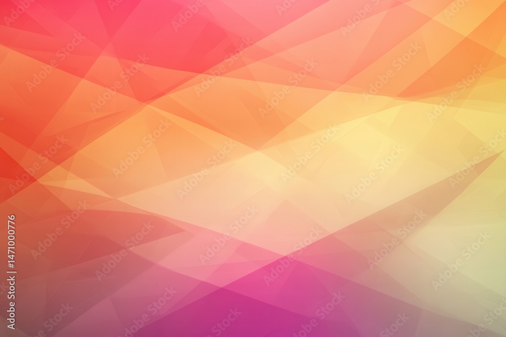 Fototapeta premium Abstract geometric pattern with vibrant colors blending smoothly in a dynamic design