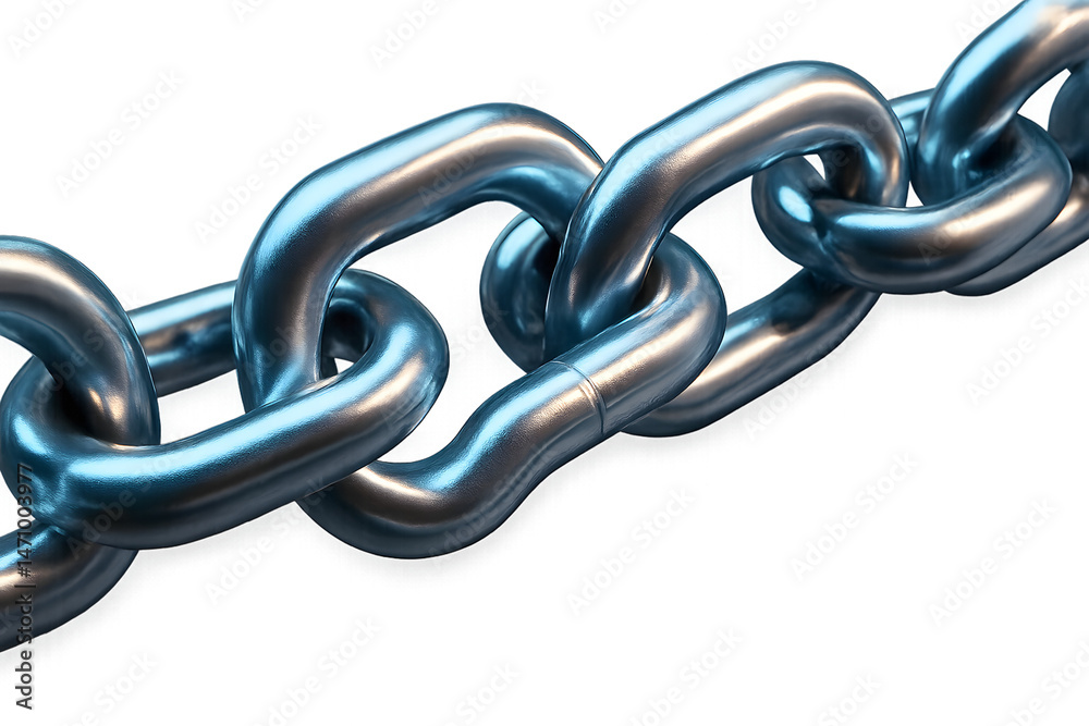 Fototapeta premium Metallic Chain Close-up