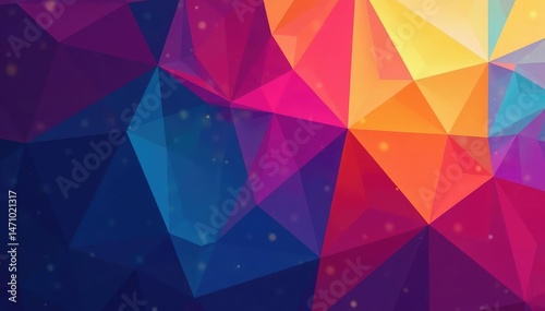 Abstract geometric shapes form a vibrant background , complex, texture, kaleidoscope