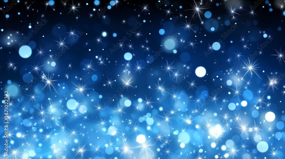 Obraz premium Stunning Blue Sparkling Background blue background