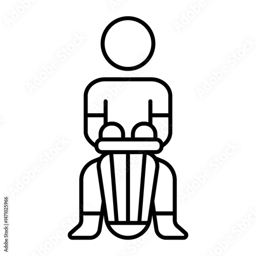 percussionist  outline icon