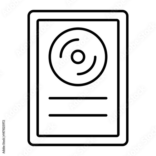 plaque outline icon