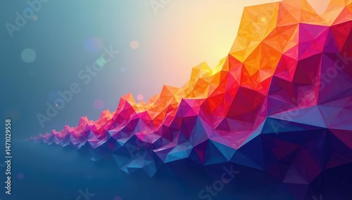 Abstract geometric shapes forming a late-arriving design element , contemporary, minimal