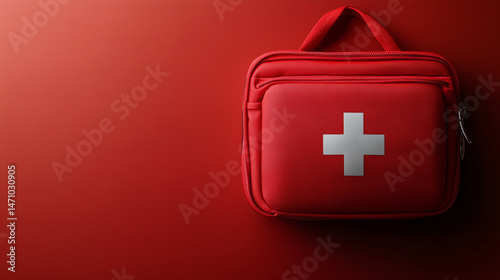 health bag background with space for text