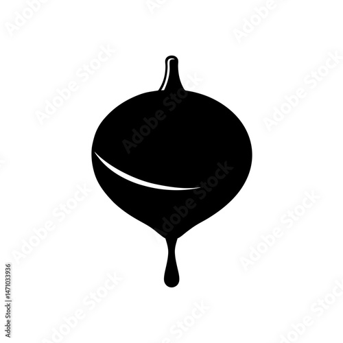 water bladder silhouette on white background  