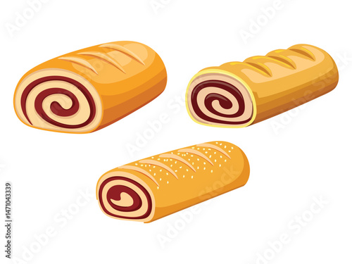 vector illustration of a Sausage Roll