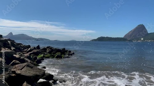 Vista Para o Pão de Açúcar da Praia do Flamengo, Rio de Janeiro - Brasil  photo