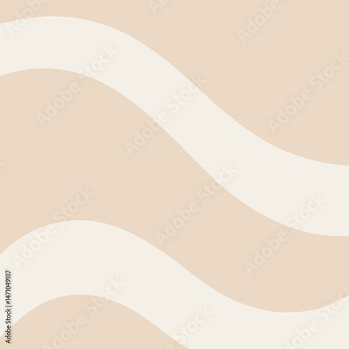 Serene beige and white abstract waves minimalist design calming pastel tones simple elegant