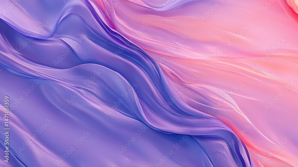 Obraz premium Abstract Purple and Pink Fabric Texture: Soft Gradient Flowing Background