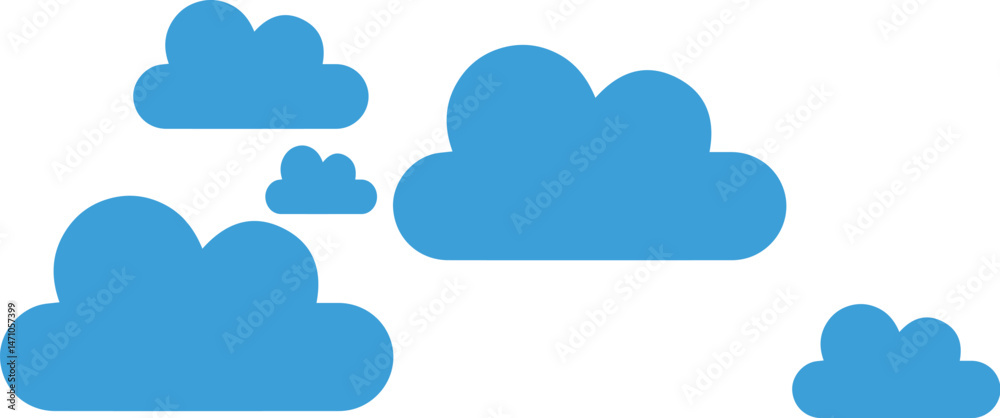 cloud icon set cloud icon set