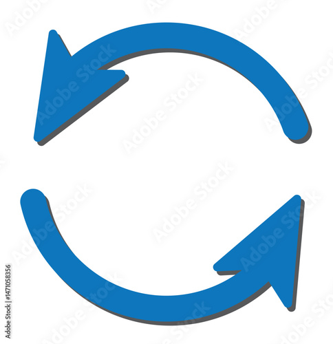circle arrow icon set. circular arrow icon, refresh, reload, rotation arrow icon symbol sign . eps 10