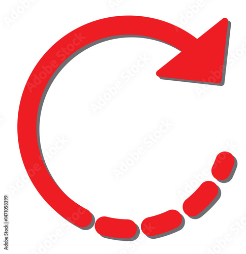Refresh icon vector. Green recycle vector icon symbol. Repeat and reload icons set and arrow rotation circle.