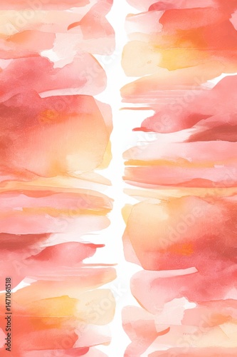 A pink and orange background with a white line in the middle
