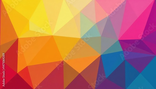 Geometric shapes, vibrant colors, modern style, minimalist, illustration