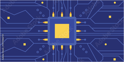 Integrated microchip illustration