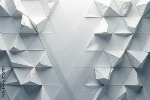 Subtle grayscale triangles forming a seamless backdrop, art, geometric