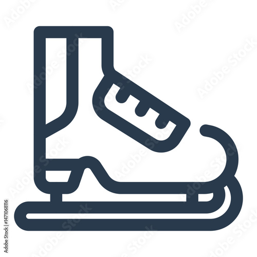 Ice Skating Boot for Frozen Lake Sports