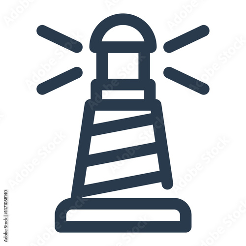 Lighthouse by the Swedish Coastline