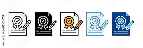 Testing Icon Set Multiple Style Collection