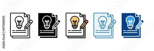 Concept Icon Set Multiple Style Collection