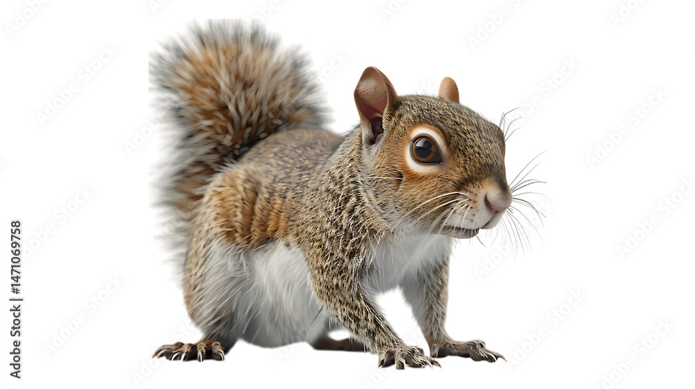 A squirrel with a transparent background. A squirrel with a transparent background.