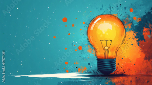 Creative lightbulb illustration
