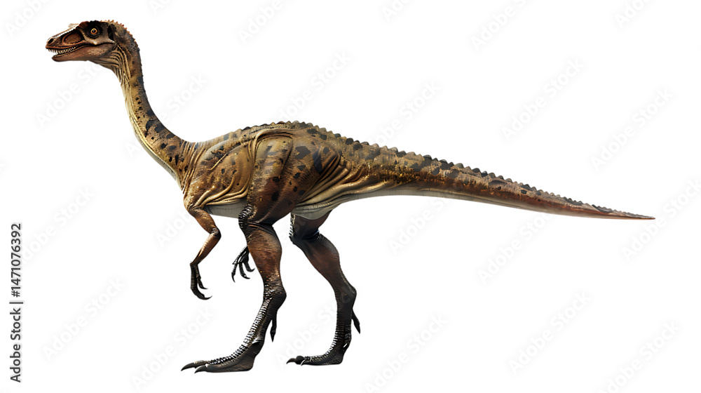 Fototapeta premium A Therizinosaurus with a transparent background.