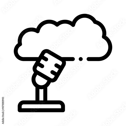 podcasting line icon