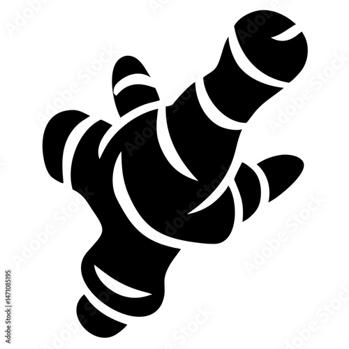 Fresh ginger root vector illustration