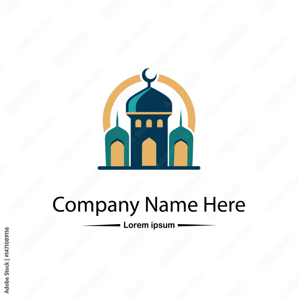 Obraz premium Mosque Logo