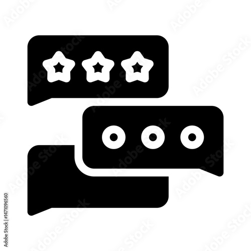 online reviews glyph icon