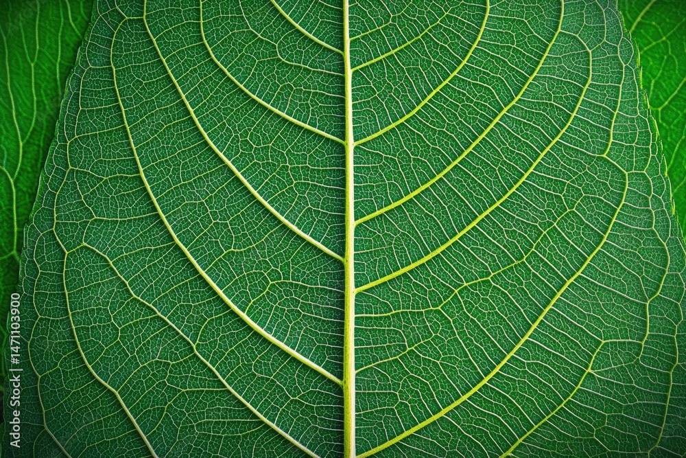 Obraz premium Detailed leaf vein structure (1)